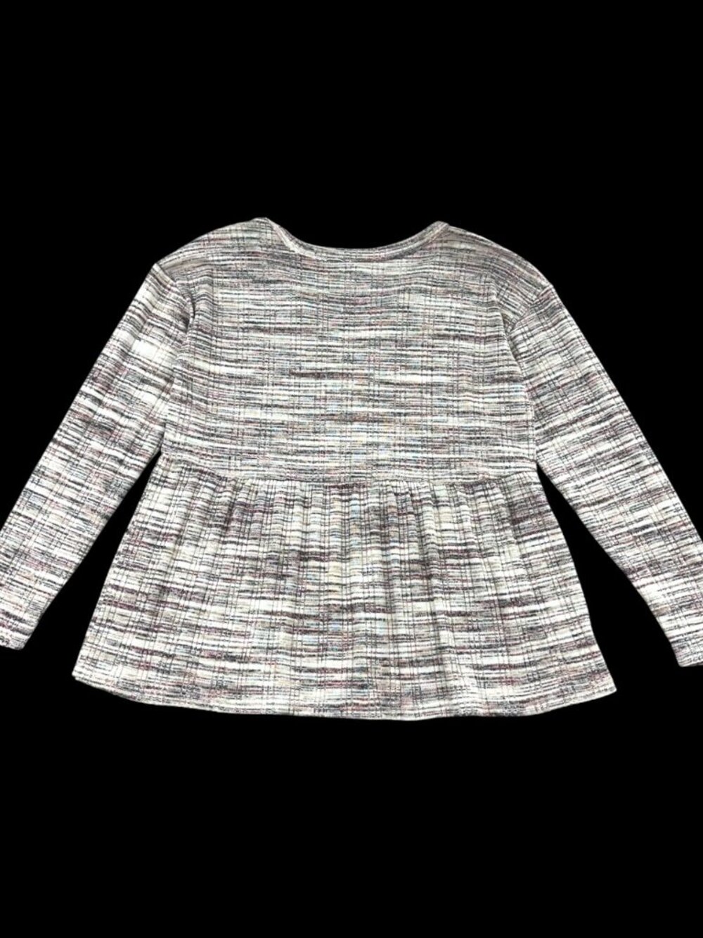 Maurices Spacedye Babydoll Long Sleeve Tee - Picture 2 of 9